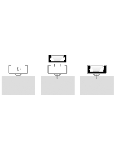 HV9693-1506 - Shallow Square Aluminium ProfileHV9693-1506