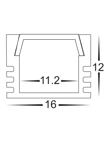 HV9693-1612-3M - HV9693-1612 - Shallow Square HV9693-1612-3M