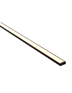 Black Shallow Square Aluminium Profile with Standard HV9693-1707-BLK