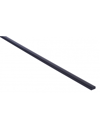 Black Shallow Square Aluminium Profile with HV9693-1707-BLK-3M