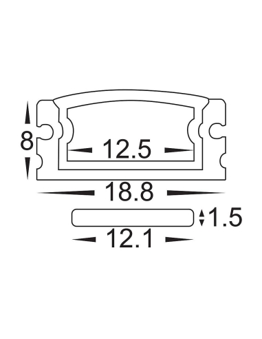 HV9693-1808-3M - HV9693-1808 - Shallow Square HV9693-1808-3M