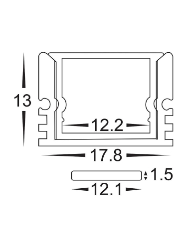 HV9693-1812-3M - HV9693-1812 - Shallow Square HV9693-1812-3M