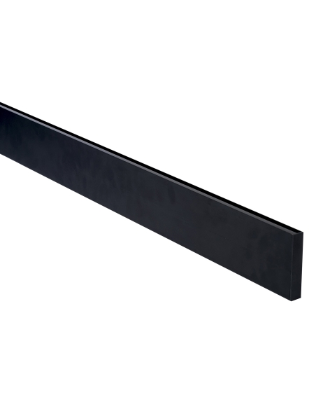 HV9693-1896-BLKSD - HV9693-1896-Black - Suspended Black Aluminium Profile - Black Diffuser