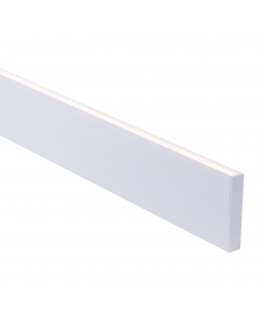 White Slim Square Aluminium Profile with Standard Diffuser HV9693-1896-WHT-3M