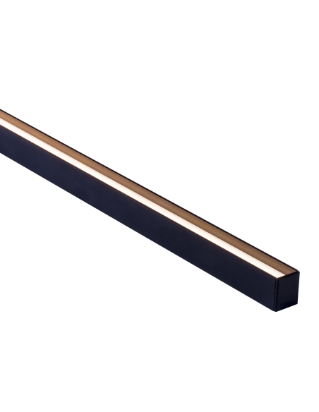 HV9693-2025-BLK - HV9693-2025-Black - Suspended or Surface Mounted Black Aluminium Profile