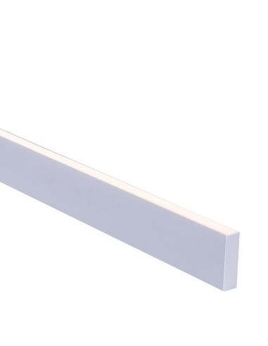 Large Deep Square Aluminium Profile with Standard Diffuser per metre Supplied with 2x end caps per length