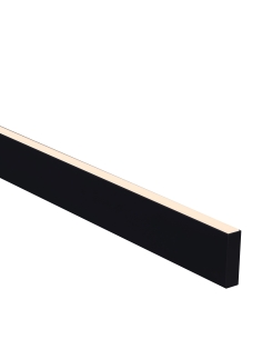 Large Black Deep Square Aluminium Profile with Standard HV9693-2070-BLK-3M