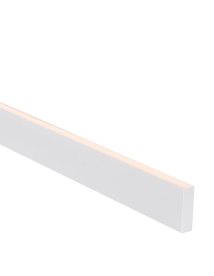 Large White Deep Square Aluminium Profile with Standard HV9693-2070-WHT-3M