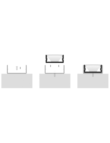 HV9693-2310 - Shallow Square Aluminium ProfileHV9693-2310