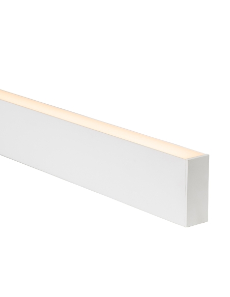 HV9693-3890-WHT-3M - HV9693-3890-White - White Deep Square Aluminium Profile - 3m Length