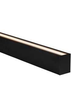 Large Black Deep Up & Down Square Aluminium Profile with HV9693-6080-BLK