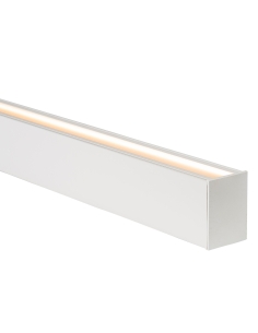 Large White Deep Up & Down Square Aluminium Profile with HV9693-6080-WHT