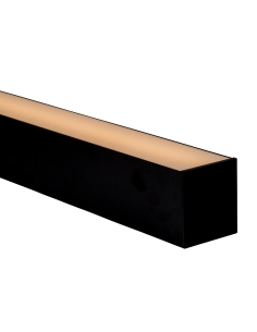 Large Black Deep Square Aluminium Profile with Standard HV9693-8090-BLK