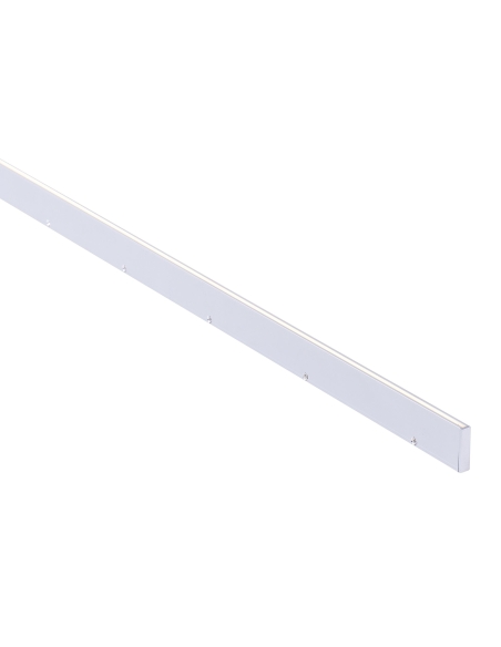 Side Mounted Aluminium Profile with Standard Diffuser per metre - Supplied with 2x end caps per length