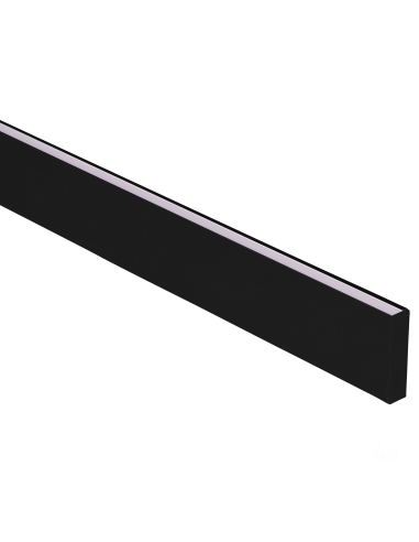 Black Side Mounted Aluminium Profile with HV9694-1145-BLK-3M