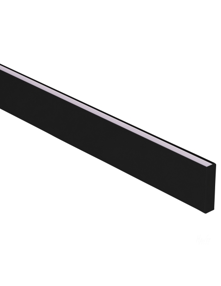 Black Side Mounted Aluminium Profile with HV9694-1145-BLK-3M