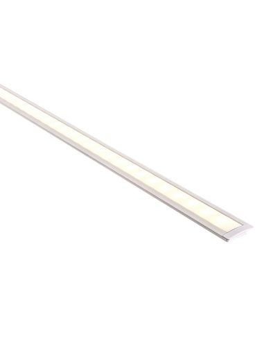 HV9695-2507-WHT - HV9695-2507-White - White Shallow Square Winged Aluminium Profile