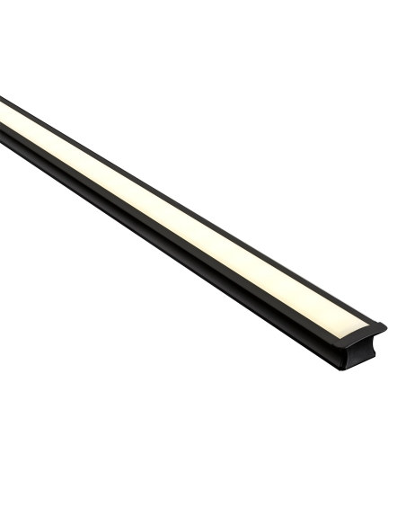 HV9695-2515-BLK-3M - HV9695-2515-Black - Deep Black Square Winged Aluminium Profile - 3m Length