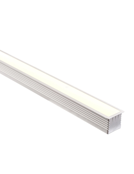 HV9695-4540-3M - HV9695-4540 - Deep Square Recessed Winged Aluminium Profile - 3m Length
