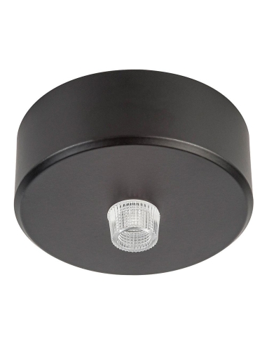 70mm Surface Mounted Round Canopy Black