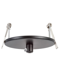 100mm Recessed Round Canopy Black 90mm cutoutHV9705-9005-BLK-RND