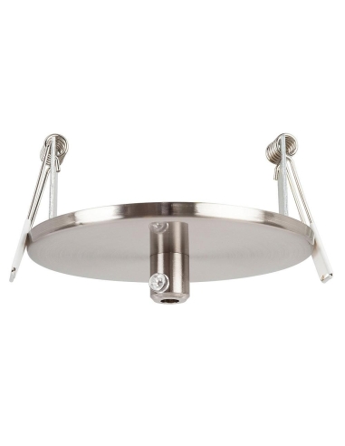HV9705-9005-SCH-RND - HV9705-9005-SCH-Round - 100mm Round Recessed Canopy Satin Chrome