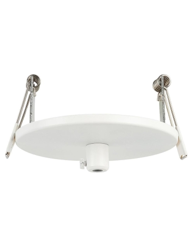 100mm Recessed Round Canopy White 90mm cutout