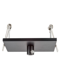 100mm Recessed Square Canopy Black 90mm cutoutHV9705-9005-BLK-SQ