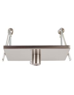 100mm Recessed Square Canopy Satin Chrome 90mm cutoutHV9705-9005-SCH-SQ