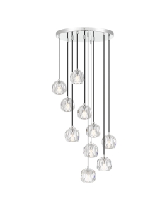 Zaha 10 Light 30 watt LED Pendant Non-dimmable Height 91mm ZAHA PE10-CHCR