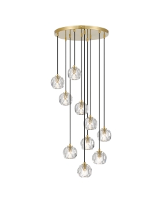 Zaha 10 Light 30W LED Pendant Antique Gold / Warm WhiteZAHA PE10-AGCR