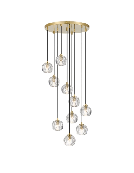 ZAHA PE10-AGCR - ZAHA 10 PENDANT - ANTIQUE GOLD