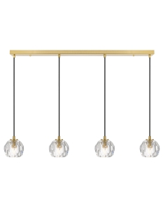 Zaha 4 Light 12 watt LED Pendant Antique Gold / Warm White ZAHA PE04-AGCR