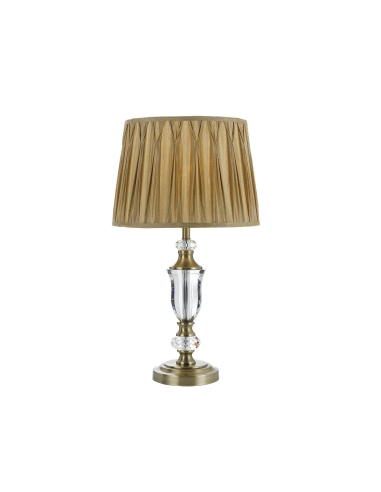 Wilton Table Lamp 40 watt E27max Dia.340mm Height 630mm - Antique Brass/Gold