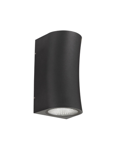 Vita Exterior 2 Wall Lamp 2x7 watt COB Height 200mm Width 85mm Projection 110mm - Black