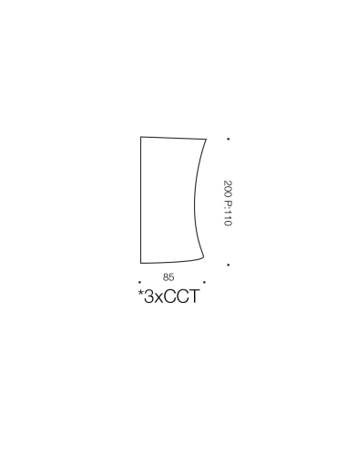 VITA EX2-BK - VITA EX2 WALL LIGHT - BLACKVITA EX2-BK
