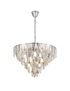 Valerie 10 Light Pendant 10xE14 Width 600mm Height 500mm VALERIE PE60-CH