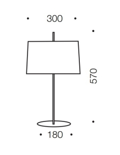 Vale Table Lamp 40 watt E27max Height 525mm Diameter 315mm VALE TL-BK 2