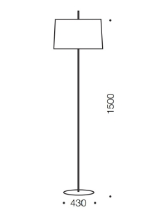 Post only for Vale Floor Lamp - Black postVALE FL-BK 2