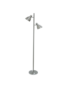 Torres 2 Floor Lamp 2x60 watt E27 Height 1620mm - NickelTORRES FL2-NK