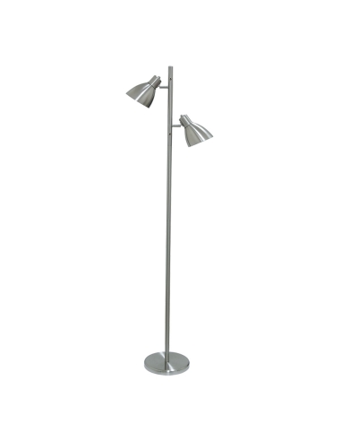 Torres 2 Floor Lamp 2x60 watt E27 Height 1620mm - Nickel