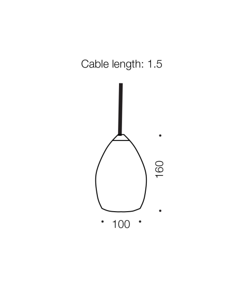 TOLOSA PE1-WH - TOLOSA LED 1 LIGHT PENDANT - WHITETOLOSA PE1-WH