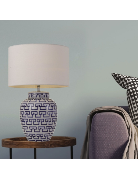 TING TL-WH - TING CERAMIC TABLE LAMP - WHITETING TL-WH