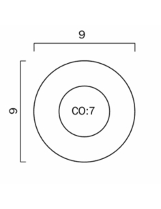 SStow Round Down/Wall Light 3 watt 240v Diameter 90mm STOW RD-WH.850 2