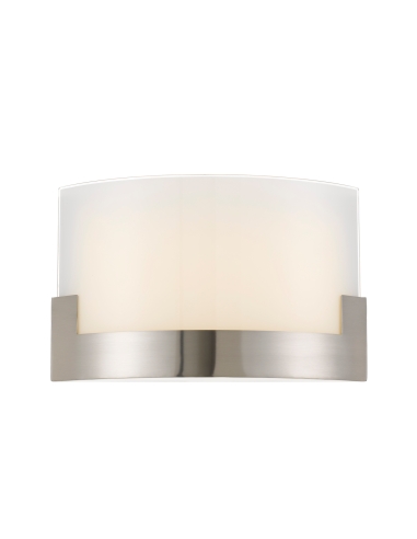 Solita Wall Lamp 12 watt LED Dimmable Colour Change Diameter 350mm Height 200mm Projection 85mm - Nickel/Frost