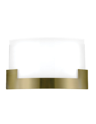 Solita Wall Lamp 12w LED Dimmable Colour Change 3000K-4000K-5000K Depth 350mm Height 200mm P:75 Antique Brass/Frost
