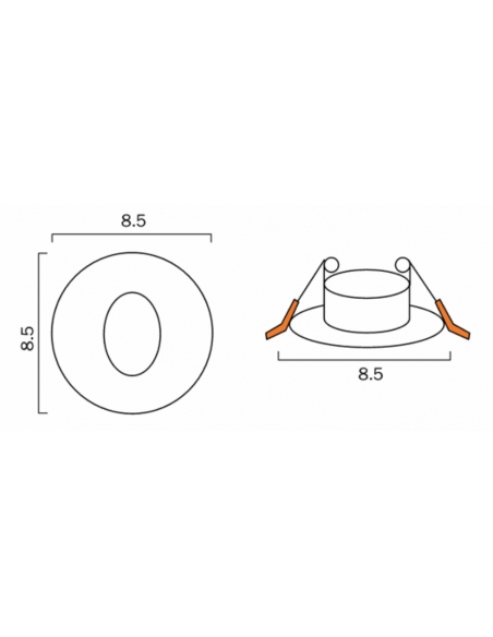 SNAP RD-BK - SNAP ROUND STAIR LIGHT - BLACKSNAP RD-BK