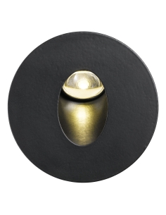 Snap Round Stair Light 3 watt LED Diameter 80mm Length 85mm SNAP RD-BK