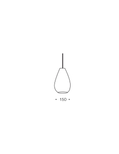 Simon 1 Light Pendant Small 25 watt E27max Width 150mm SIMON PE15-WH 2