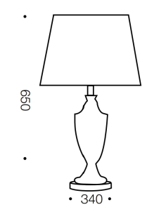 Sigrid Table Lamp 40 watt E27max Diameter 340mm Heigth SIGRID TL-GDBK 2